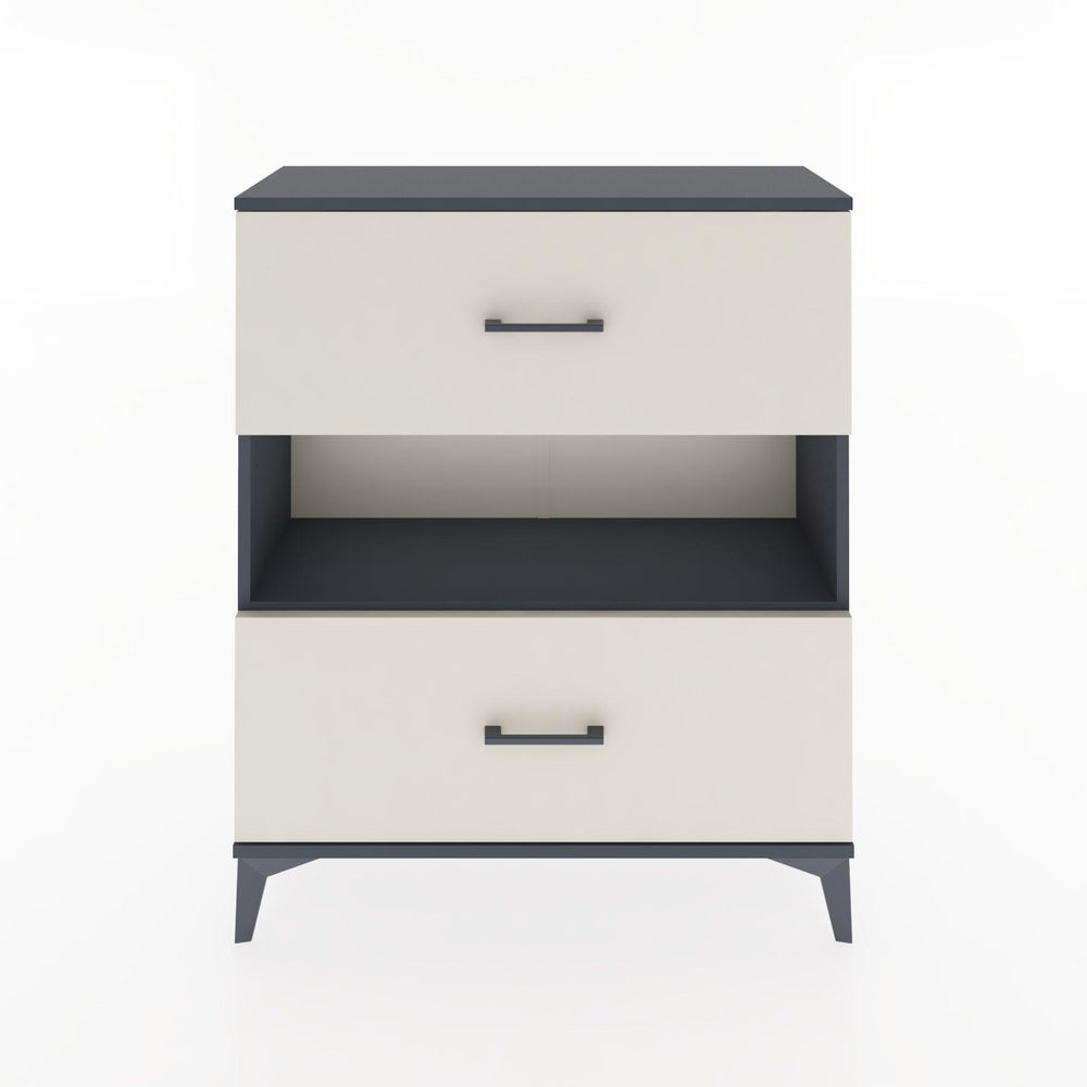 Woodntry Modular Dresser Anthracite 88x30x94 cm with Drawers and Shelves CR17-2