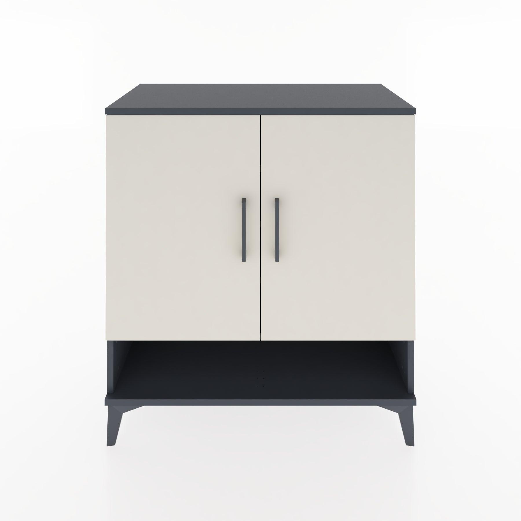 Woodntry Modular Dresser Anthracite 88x44x84 cm with Cover and Shelf KR74-2