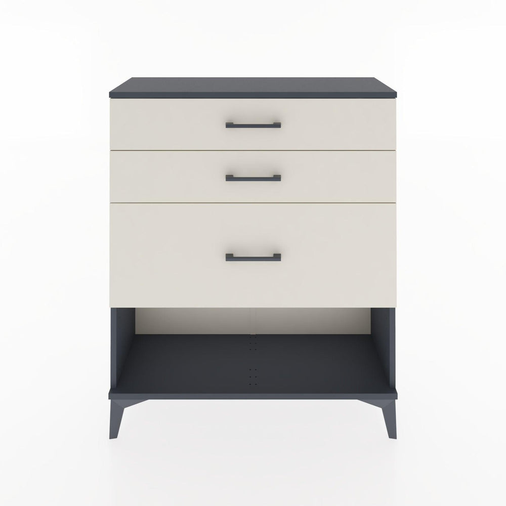 Woodntry Modular Dresser Anthracite 88x30x94 cm with Drawers and Shelves CR15-2