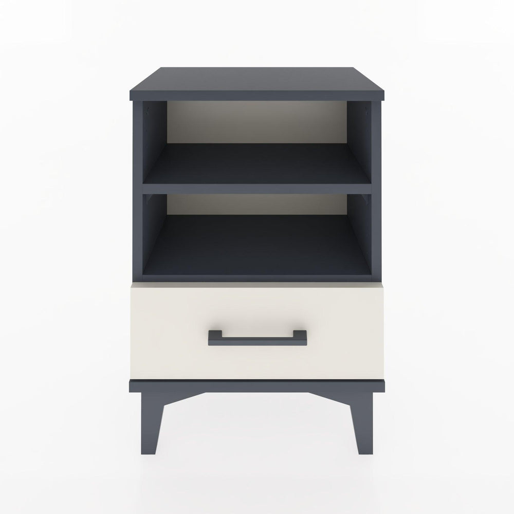 Woodntry Modüler Komodin Çift Raflı 44x30x52 cm Antrasit - Woodntry