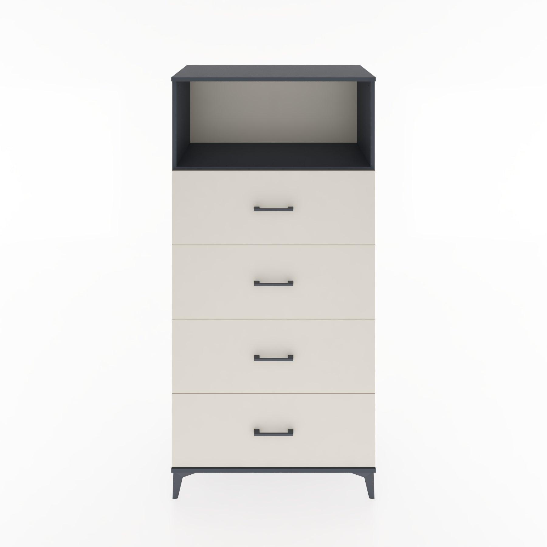 Woodntry Modular Cabinet Anthracite 88x44x170 cm with Drawers and Shelves CR53-2