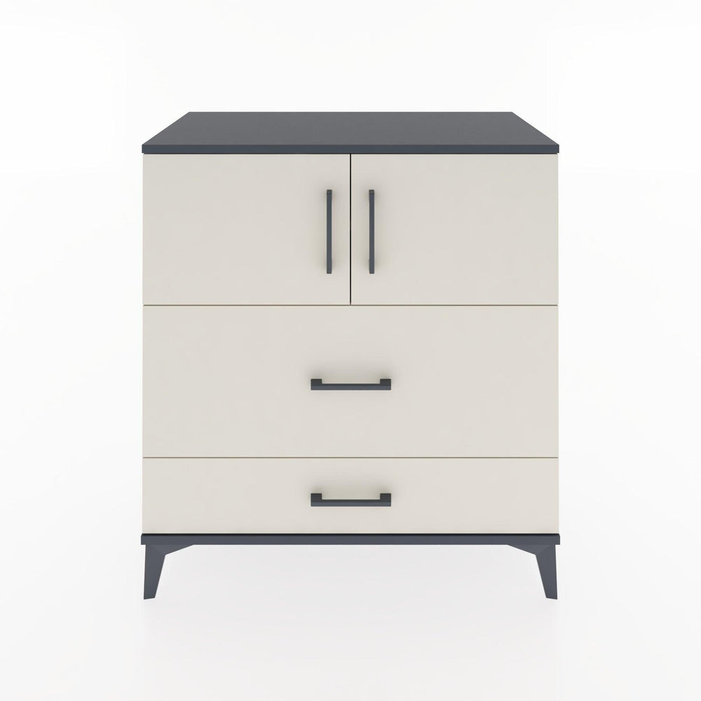 Woodntry Modular Dresser Anthracite 88x44x84 cm with Cover and Drawer KC113-2