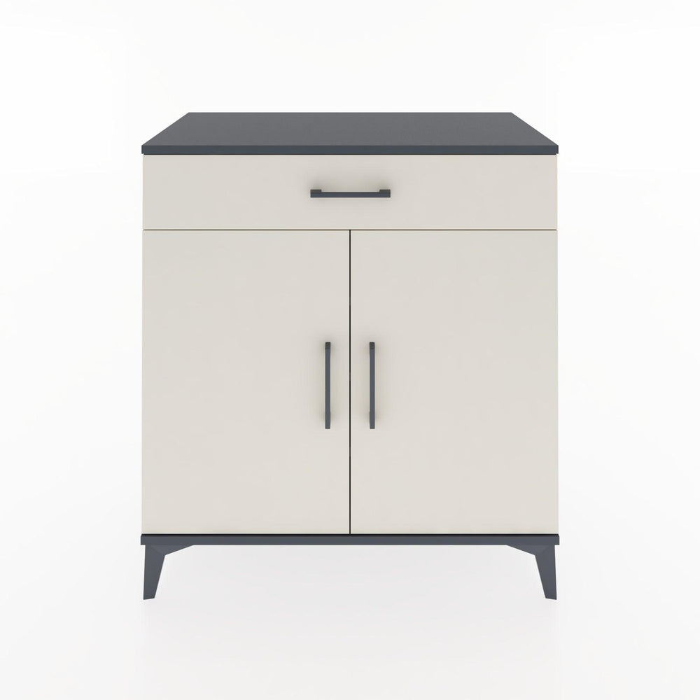 Woodntry Modüler Şifonyer Antrasit 88x44x84 cm Kapaklı ve Çekmeceli KC78-2