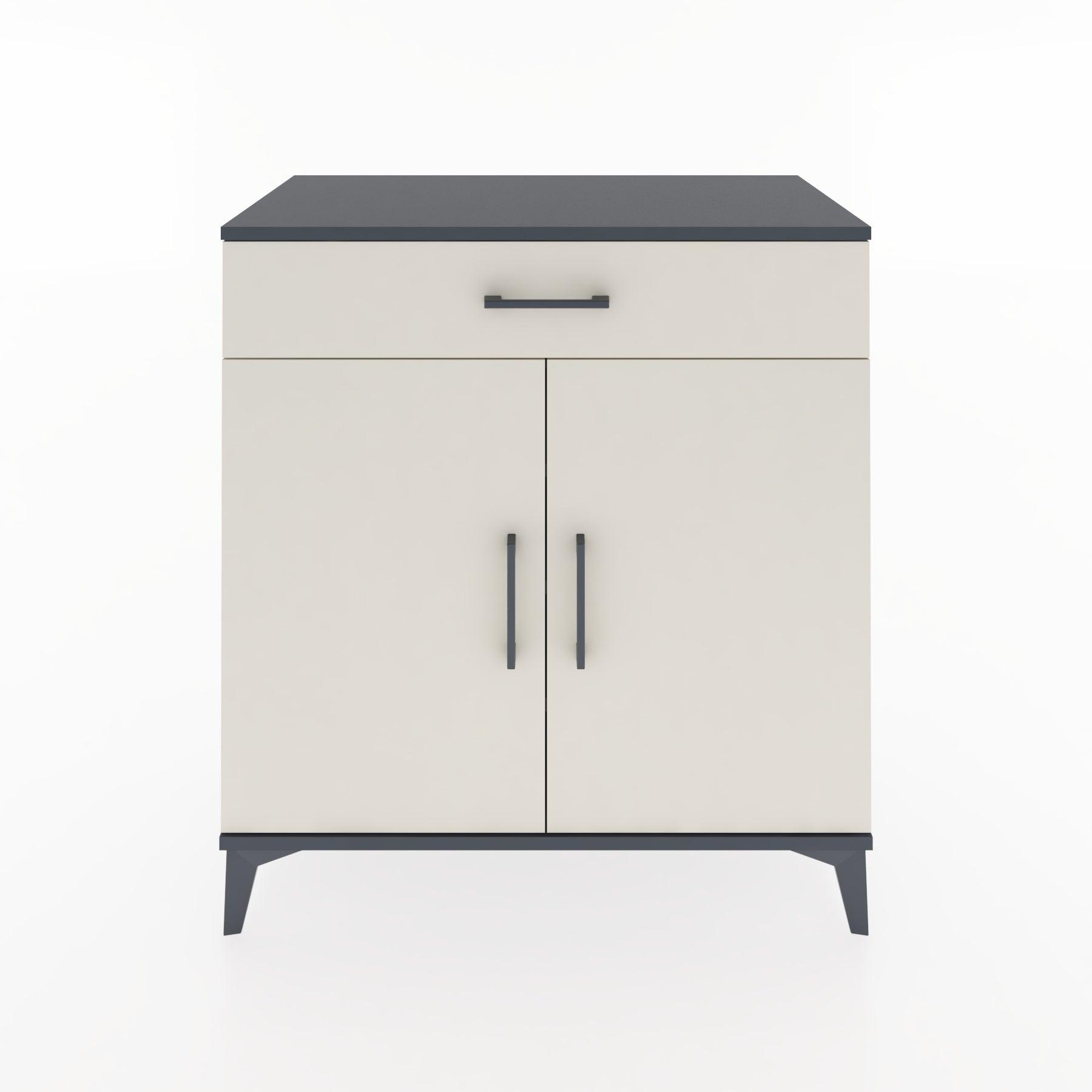 Woodntry Modular Dresser Anthracite 88x44x84 cm with Cover and Drawer KC78-2