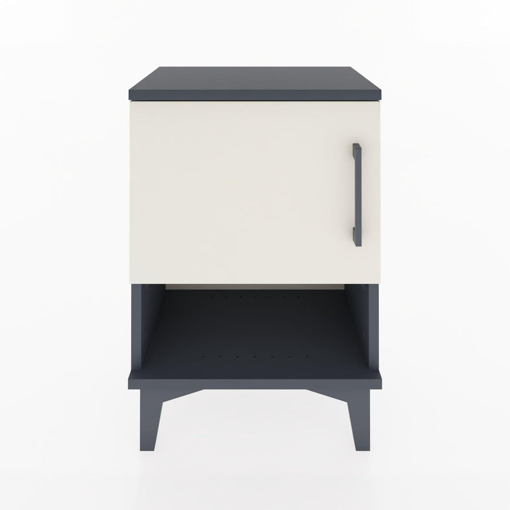 Woodntry Modüler Komodin Tek Kapak ve Raflı 44x30x52 cm Antrasit - Woodntry