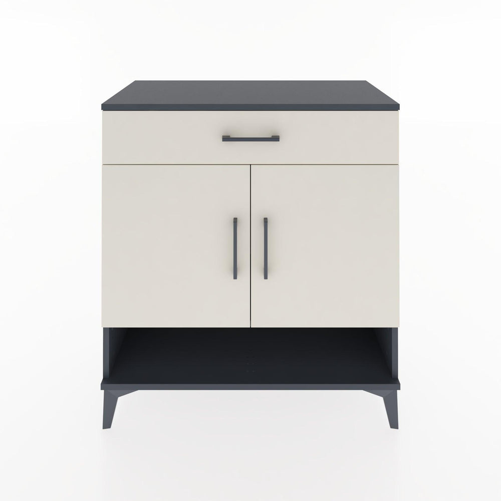 Woodntry Modüler Şifonyer Antrasit 88x44x84 cm Fonksiyonel F66-2