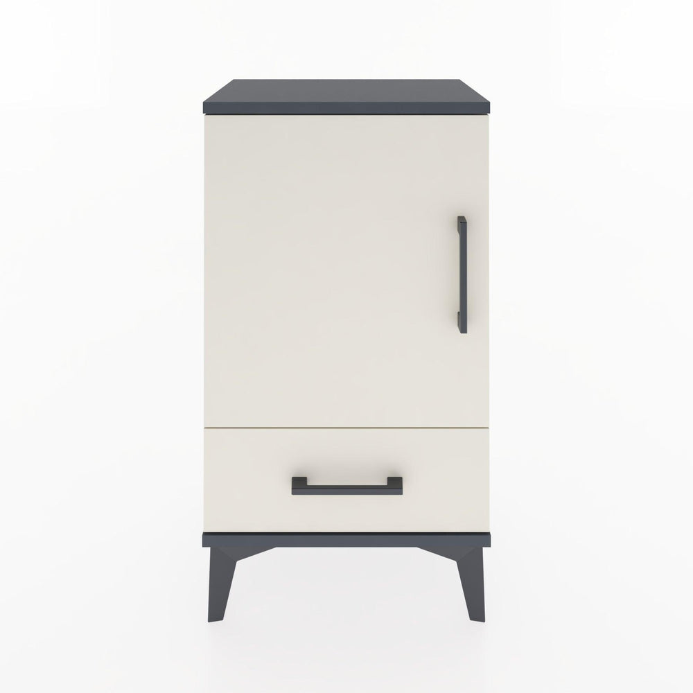 Woodntry Modüler Komodin Çekmece ve Kapaklı V3 44x30x68 cm Antrasit - Woodntry