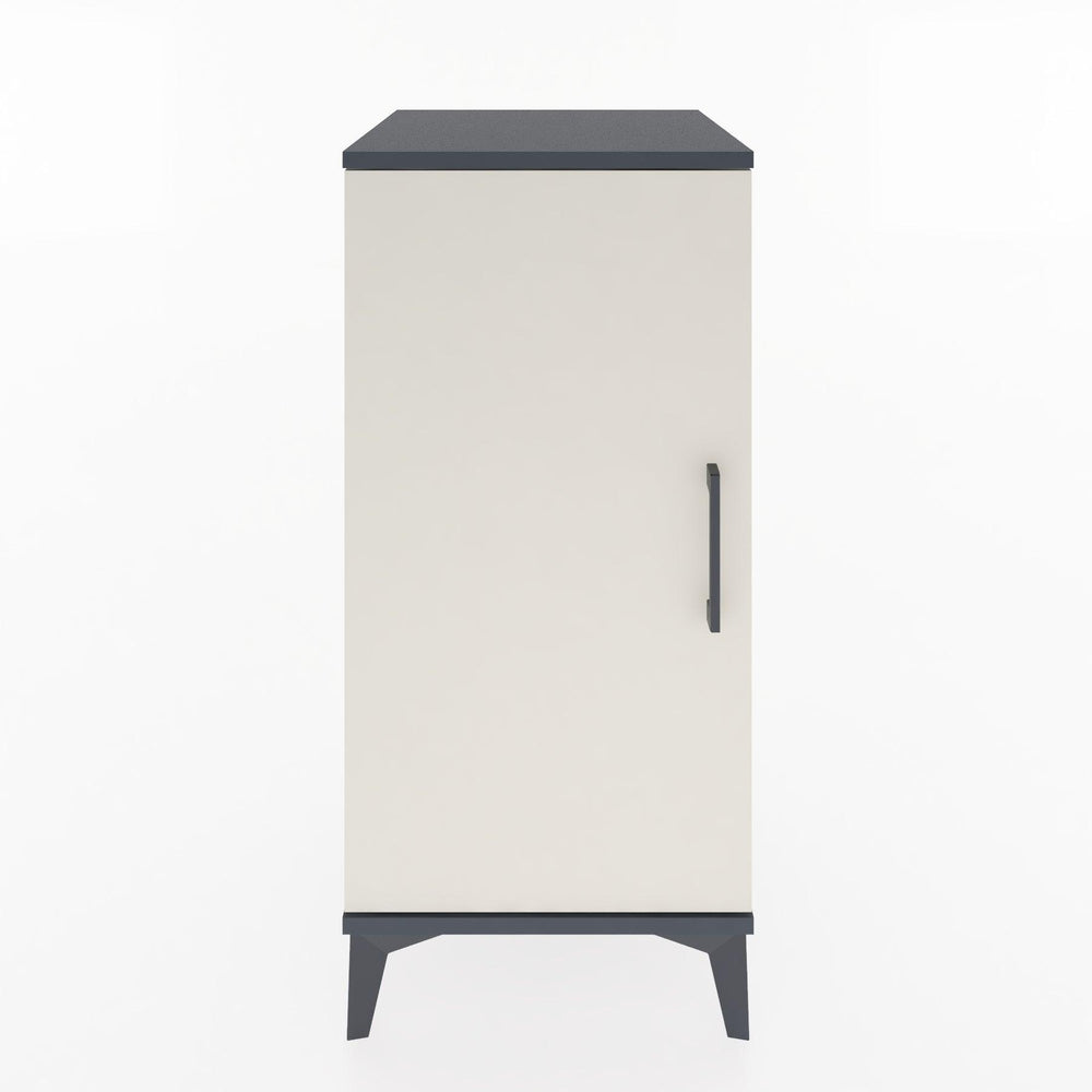 Woodntry Modular Nightstand Anthracite 44x44x84 cm with Lid K23-2