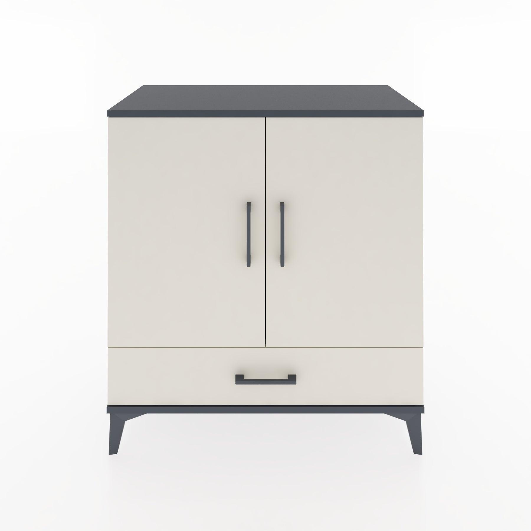 Woodntry Modular Dresser Anthracite 88x44x84 cm with Cover and Drawer KC73-2