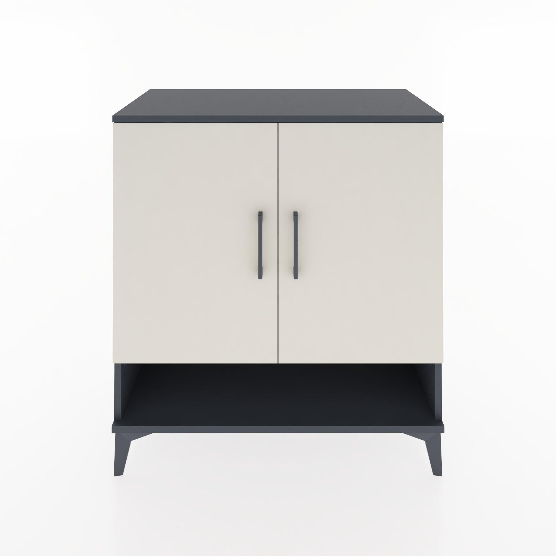 Woodntry Modular Dresser Anthracite 88x44x84 cm with Cover and Shelf KR75-2