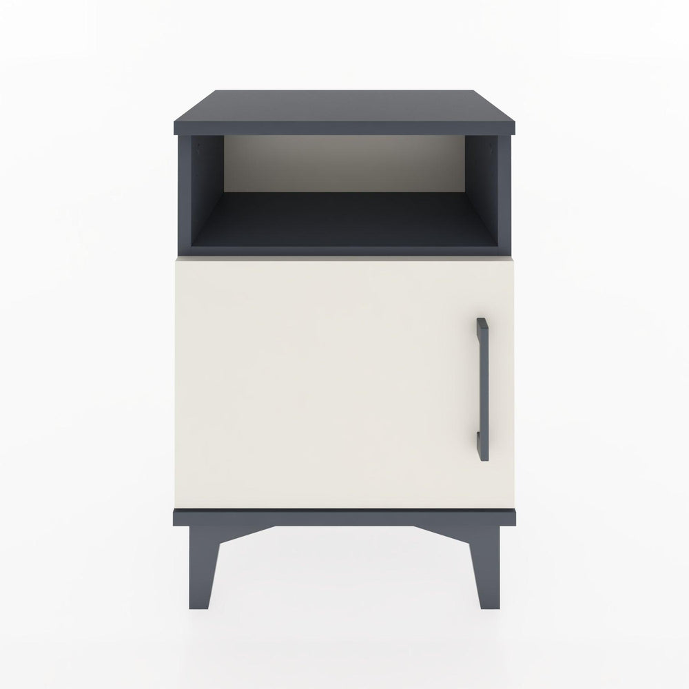 Woodntry Modüler Komodin Raf ve Tek Kapaklı 44x30x52 cm Antrasit - Woodntry