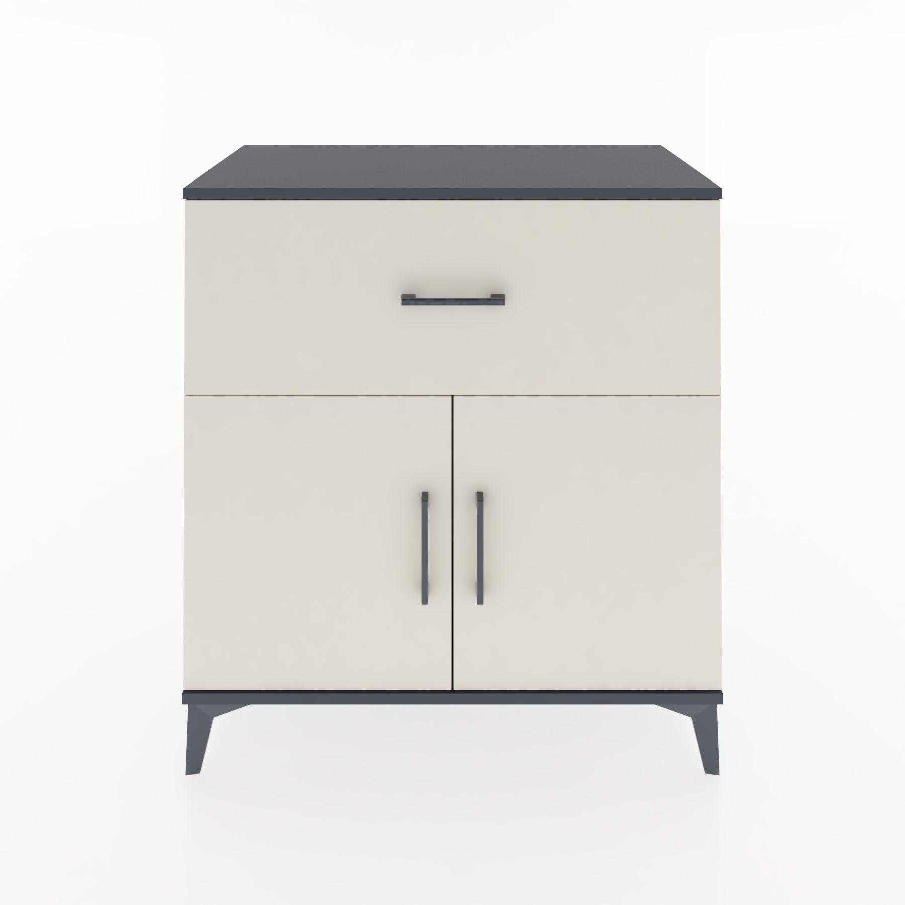 Woodntry Modular Dresser Anthracite 88x44x84 cm with Cover and Drawer KC51-2