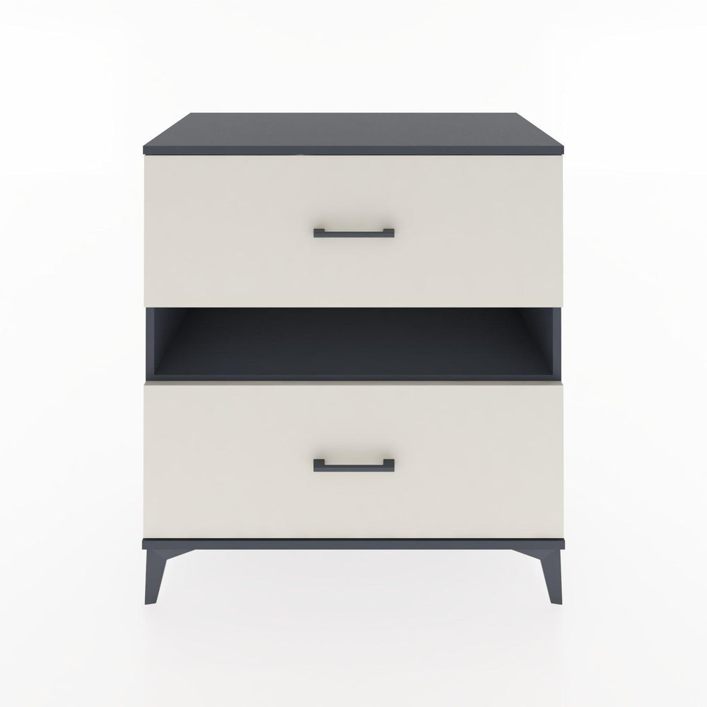 Woodntry Modular Dresser Anthracite 88x44x84 cm with Drawers and Shelves CR2-2