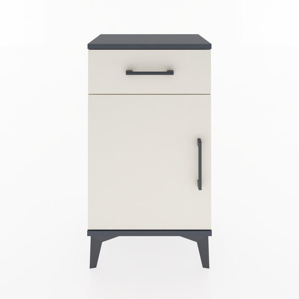 Woodntry Modüler Komodin Çekmece ve Kapaklı V4 44x30x68 cm Antrasit - Woodntry