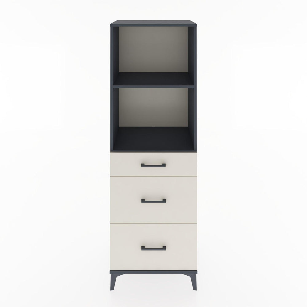Woodntry Modular Cabinet Anthracite 60x44x170 cm with Drawers and Shelves CR47-2