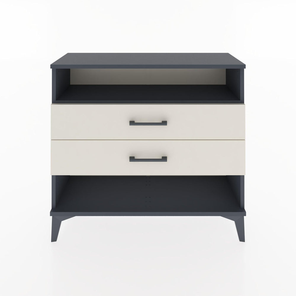 Woodntry Modüler Şifonyer İki Çekmeceli V3 88x30x68 cm Antrasit - Woodntry