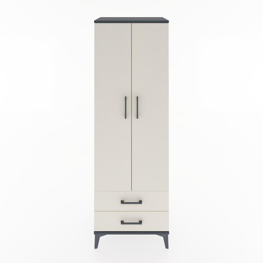 Woodntry Modular Cabinet Anthracite 60x44x170 cm with Doors and Drawers KC7-2