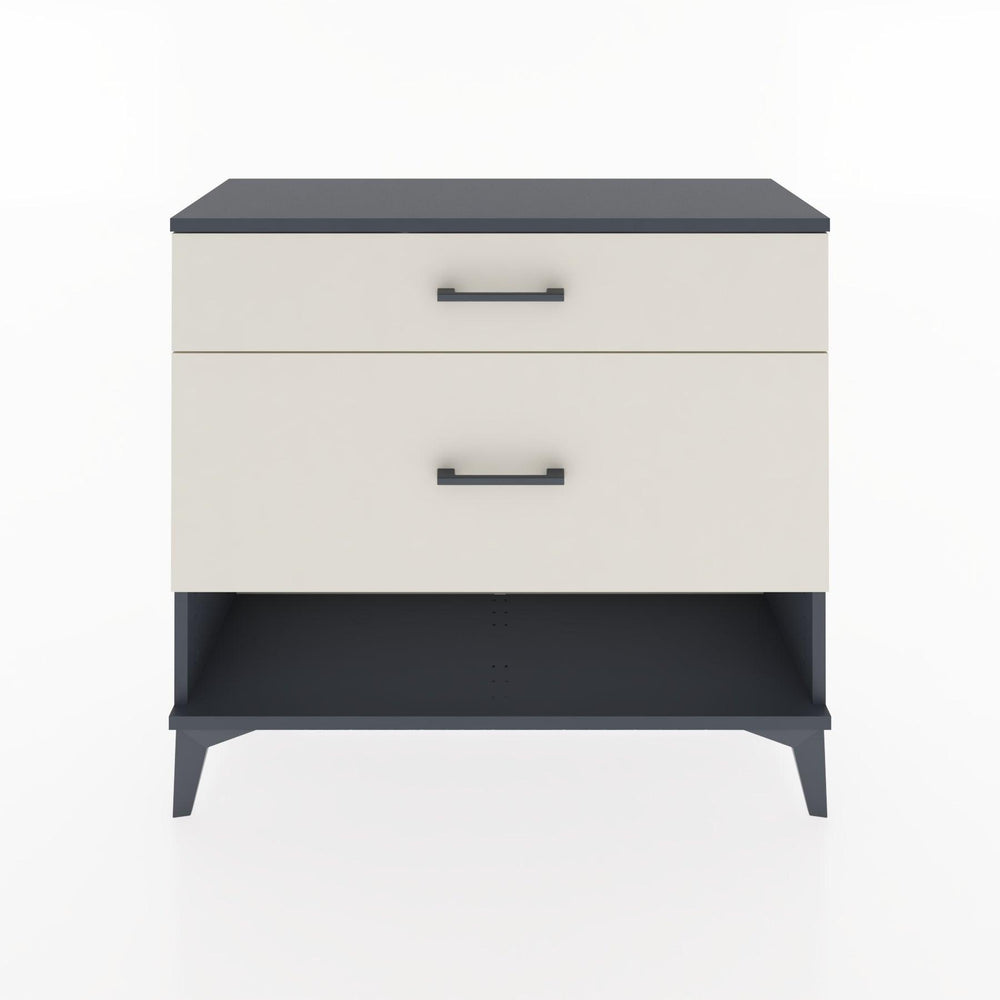 Woodntry Modüler Şifonyer İki Çekmeceli V8 88x30x68 cm Antrasit - Woodntry