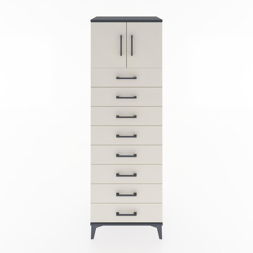 Woodntry Modular Cabinet Anthracite 60x44x170 cm with Doors and Drawers KC1-2