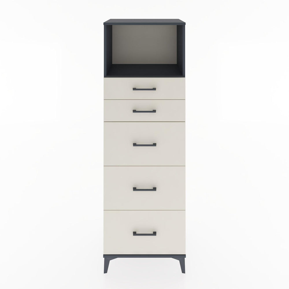Woodntry Modular Cabinet Anthracite 60x44x170 cm with Drawers and Shelves CR49-2