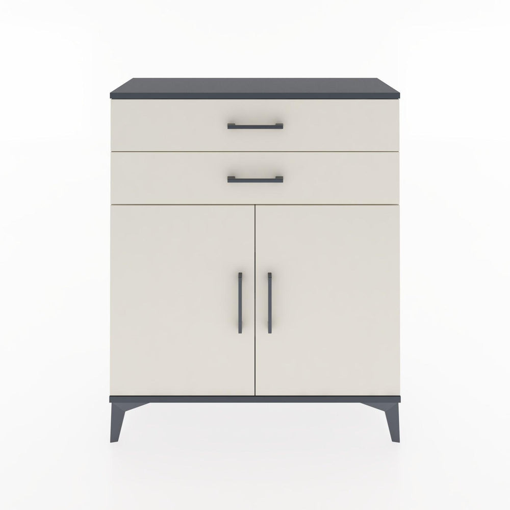 Woodntry Modular Dresser Anthracite 88x30x94 cm with Cover and Drawer KC3-2