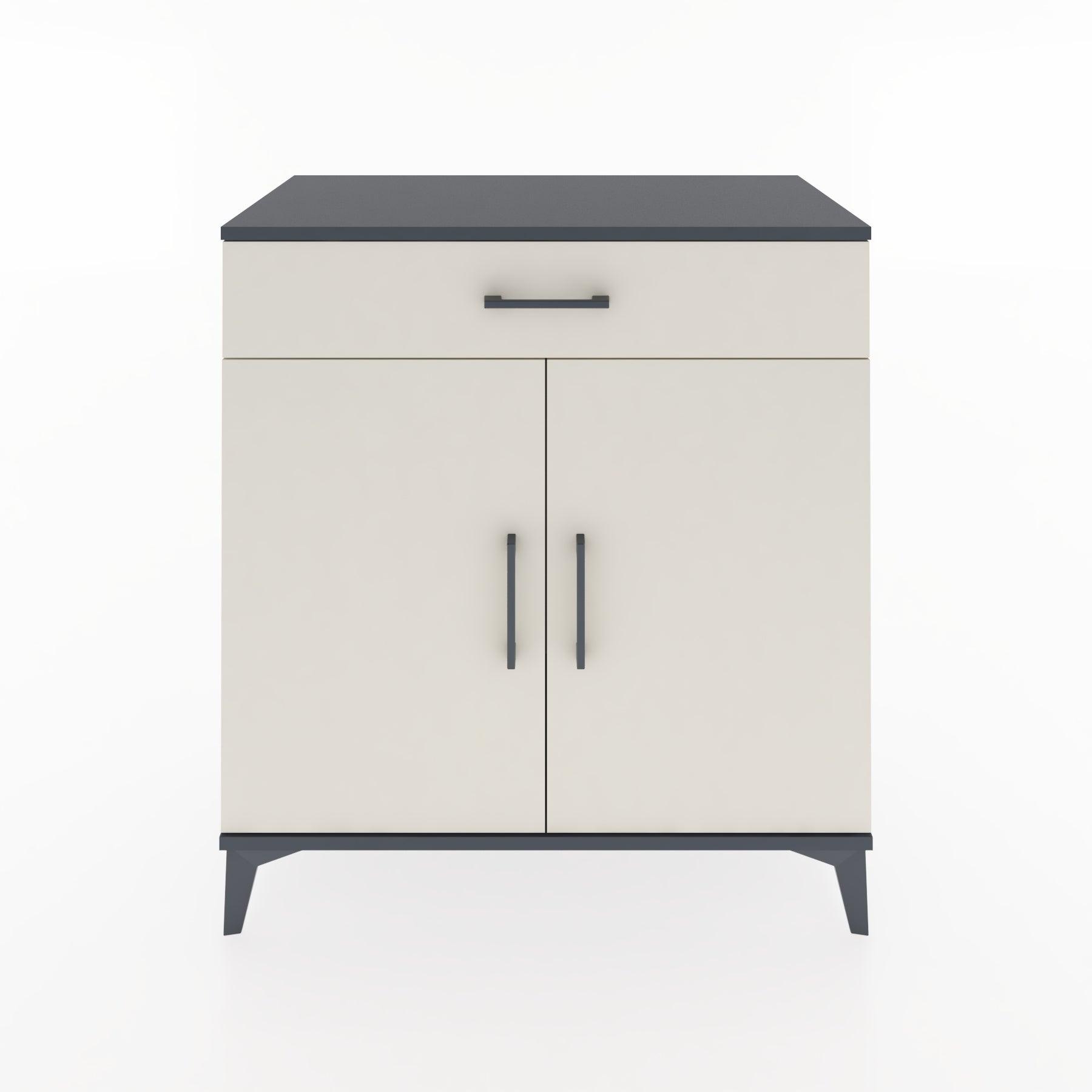 Woodntry Modular Dresser Anthracite 88x44x84 cm with Cover and Drawer KC81-2