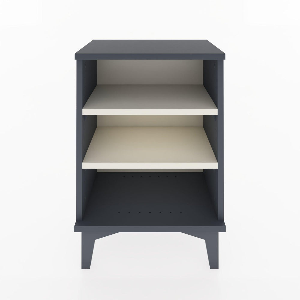 Woodntry Modüler Komodin Üç Raflı 44x30x52 cm Antrasit - Woodntry