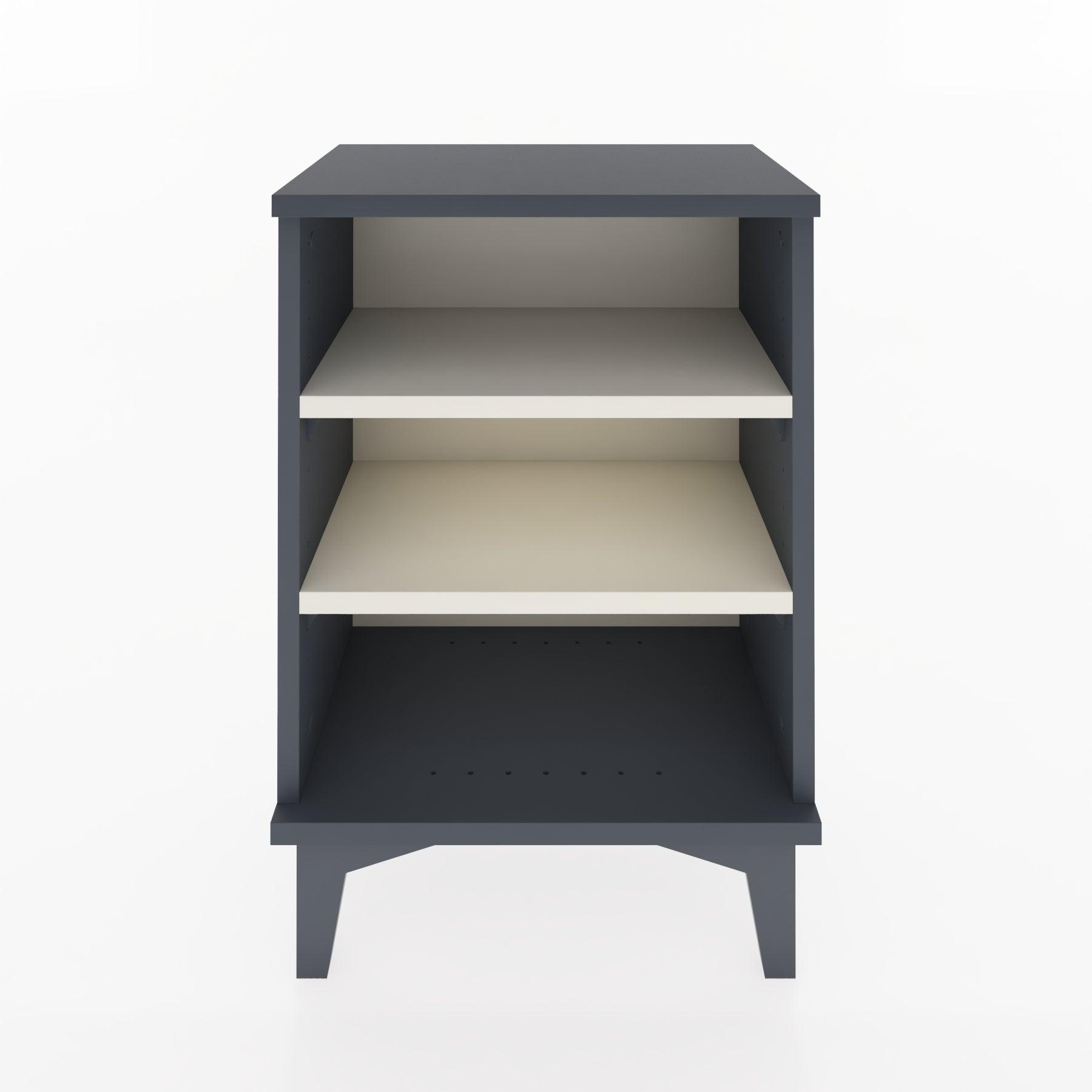 Woodntry Modüler Komodin Üç Raflı 44x30x52 cm Antrasit - Woodntry