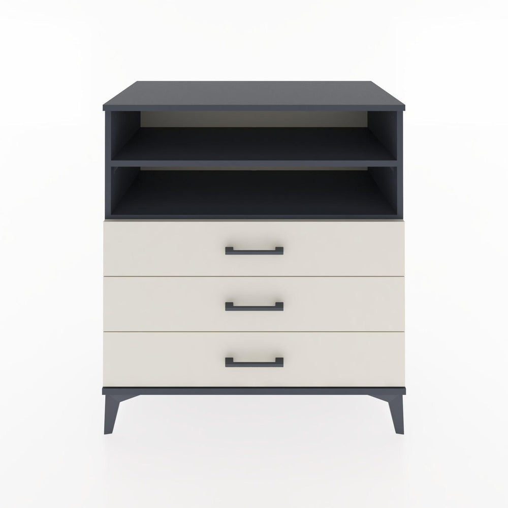 Woodntry Modular Dresser Anthracite 88x44x84 cm with Drawers and Shelves CR17-2