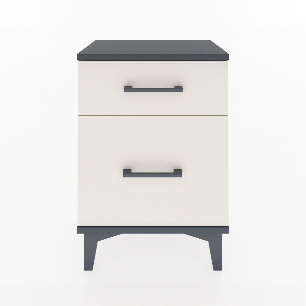 Woodntry Modüler Komodin Küçük ve Büyük Çekmece 44x30x52 cm Antrasit - Woodntry