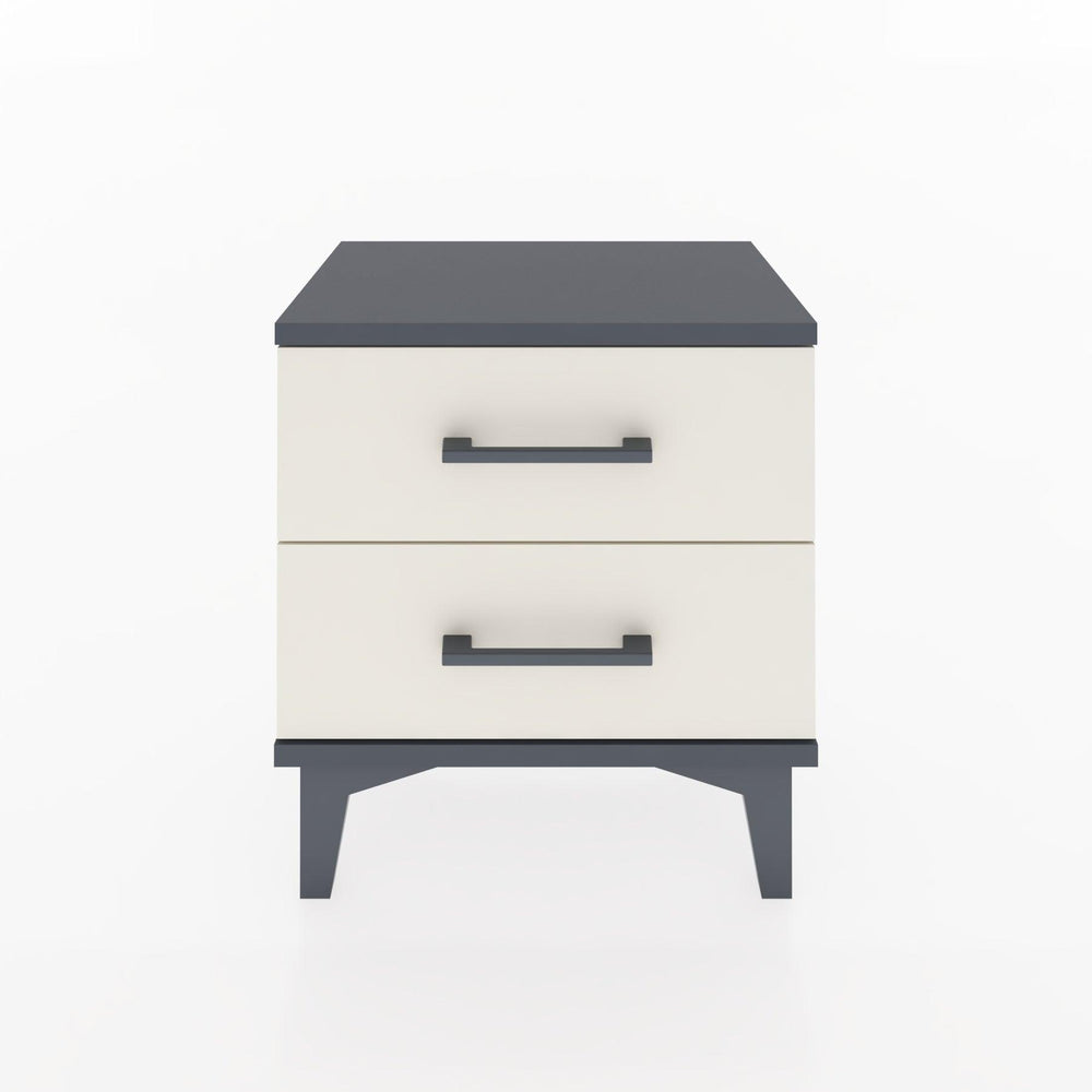 Woodntry Modüler Komodin İki Çekmeceli 44x30x36 cm Antrasit - Woodntry