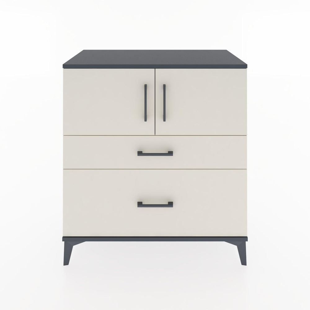 Woodntry Modular Dresser Anthracite 88x44x84 cm with Cover and Drawer KC110-2