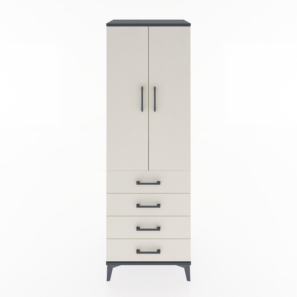 Woodntry Modular Cabinet Anthracite 60x44x170 cm with Doors and Drawers KC27-2