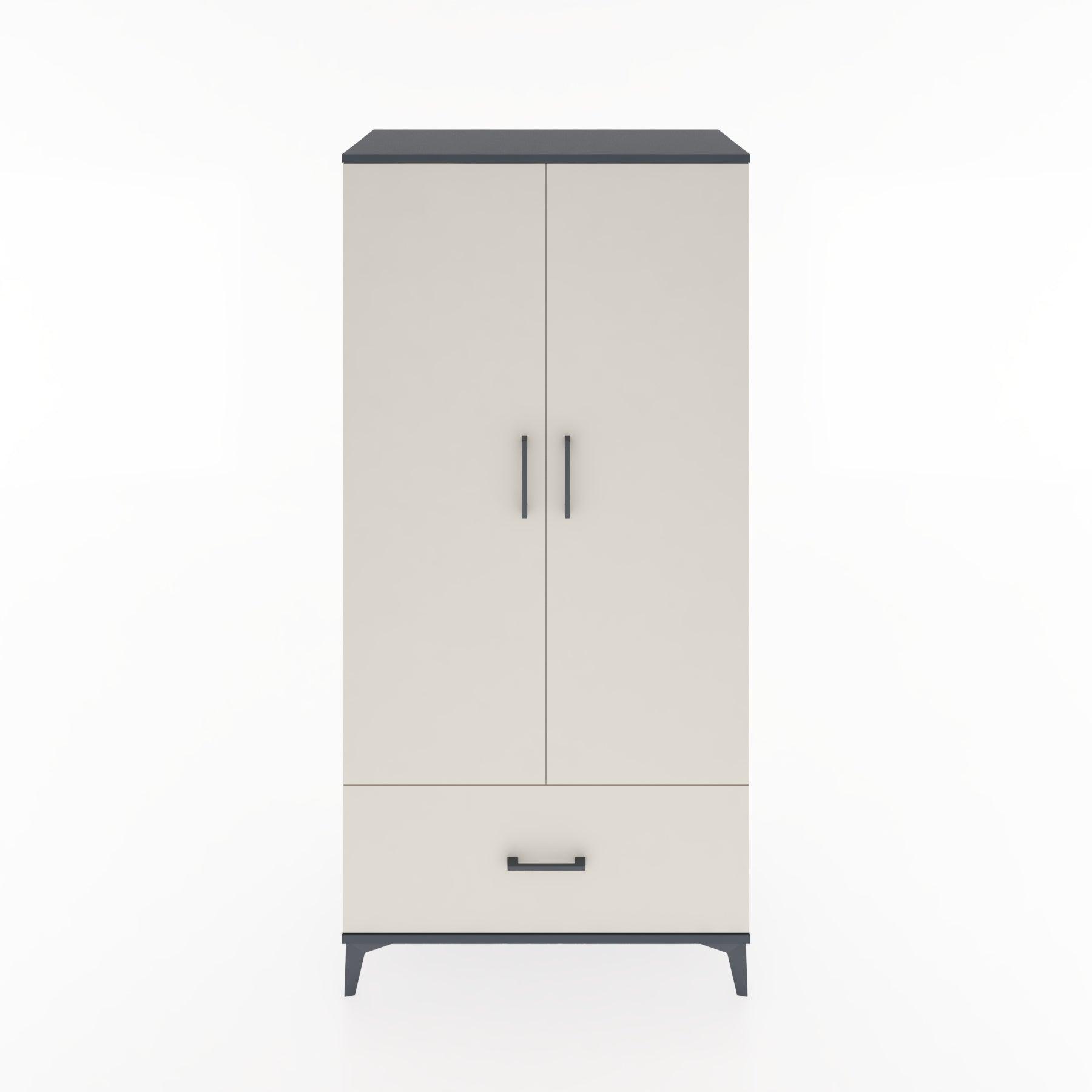 Woodntry Modular Cabinet Anthracite 88x44x170 cm with Doors and Drawers KC16-2