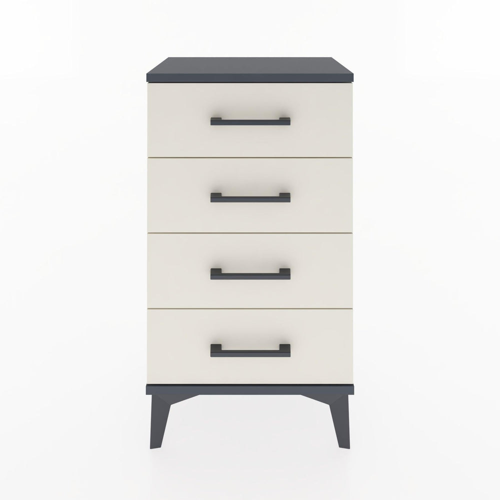 Woodntry Modüler Komodin 4 Çekmeceli 44x30x68 cm Antrasit - Woodntry