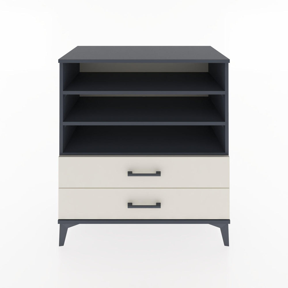 Woodntry Modular Dresser Anthracite 88x44x84 cm with Drawers and Shelves CR15-2