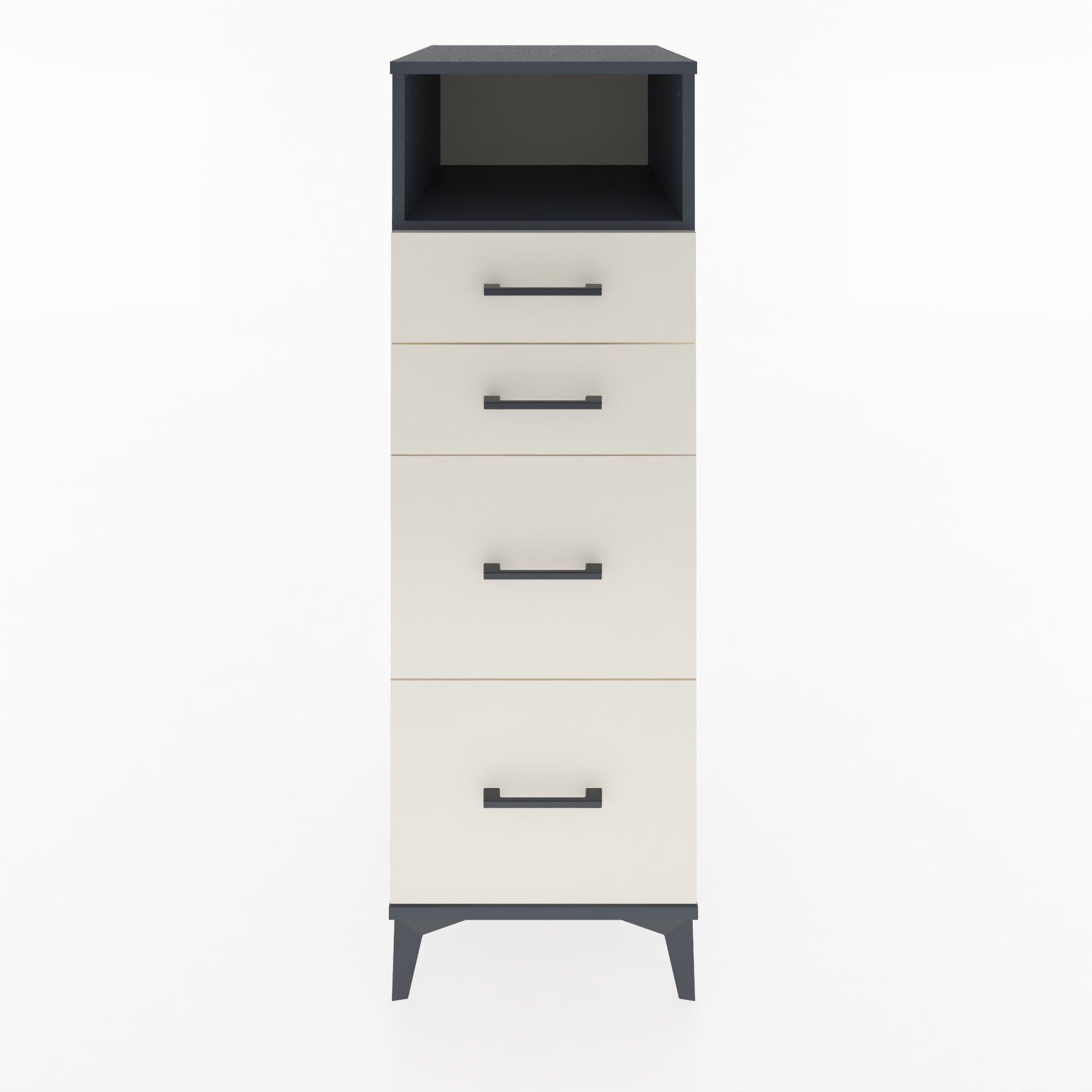 Woodntry Modular Cabinet Anthracite 44x59x122 cm with Drawers and Shelves CR101-2
