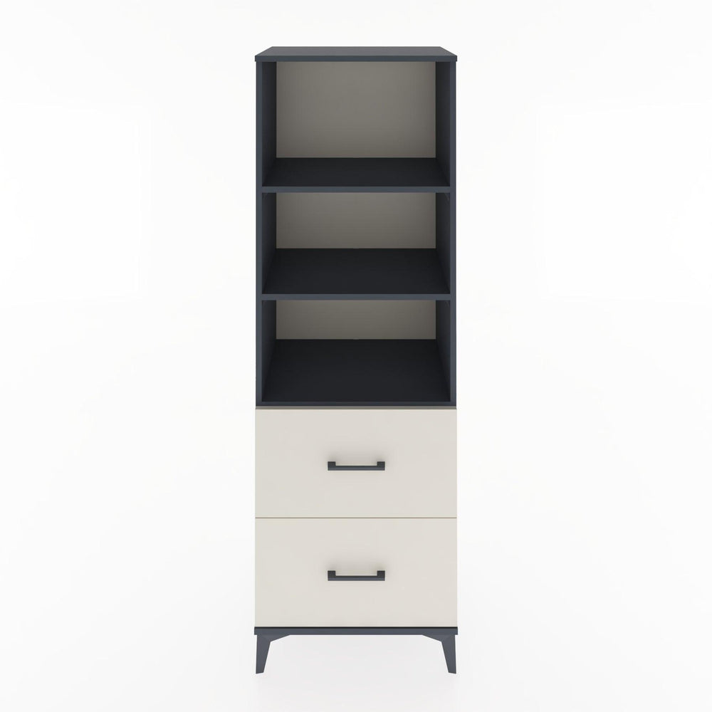 Woodntry Modular Cabinet Anthracite 60x44x170 cm with Drawers and Shelves CR48-2