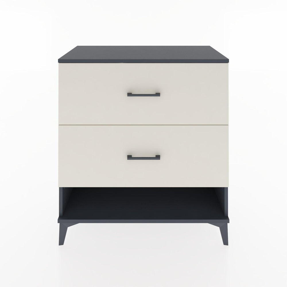Woodntry Modular Dresser Anthracite 88x44x84 cm with Drawers and Shelves CR4-2