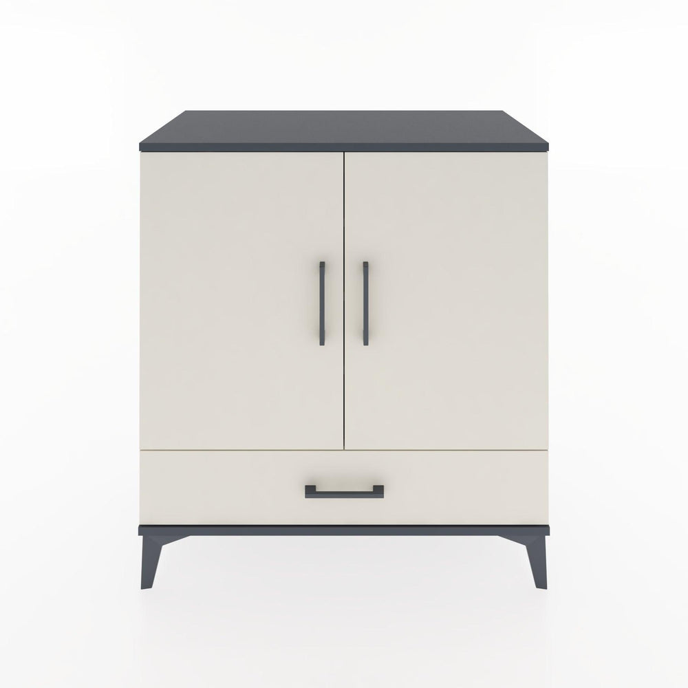 Woodntry Modüler Şifonyer Antrasit 88x44x84 cm Kapaklı ve Çekmeceli KC70-2