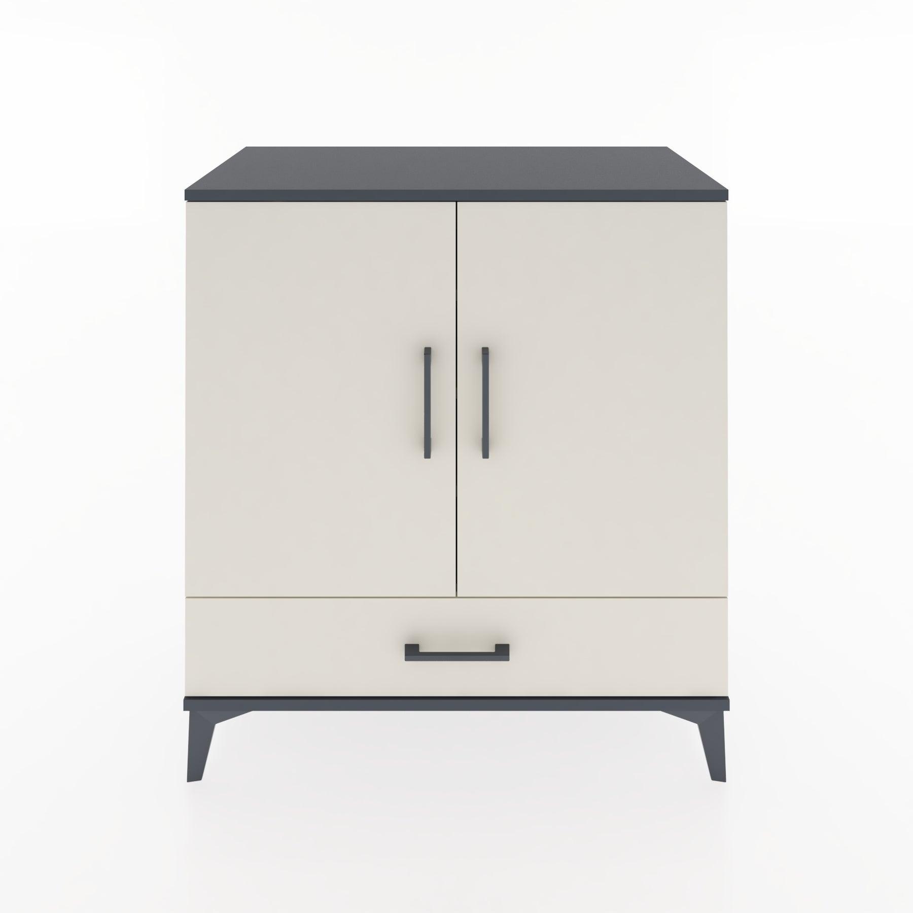 Woodntry Modular Dresser Anthracite 88x44x84 cm with Cover and Drawer KC70-2