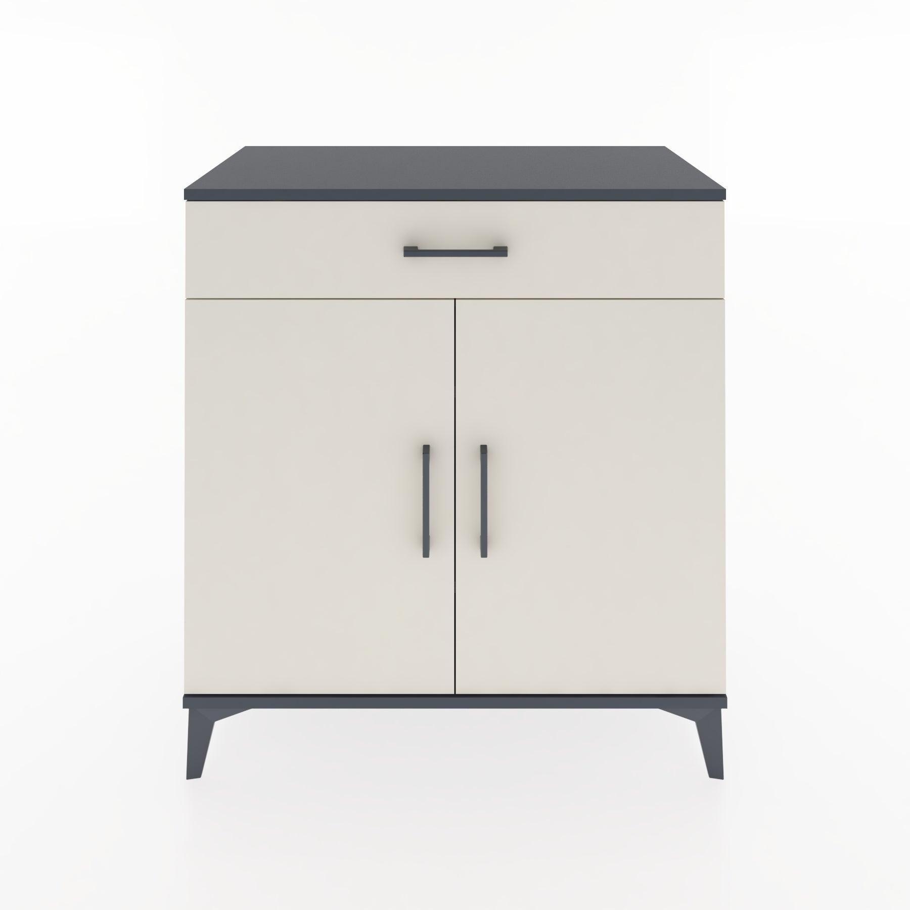 Woodntry Modular Dresser Anthracite 88x44x84 cm with Cover and Drawer KC79-2