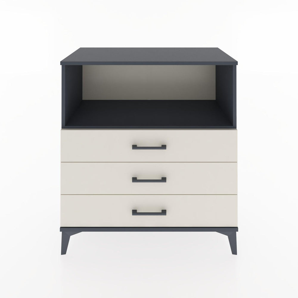 Woodntry Modular Dresser Anthracite 88x44x84 cm with Drawers and Shelves CR18-2