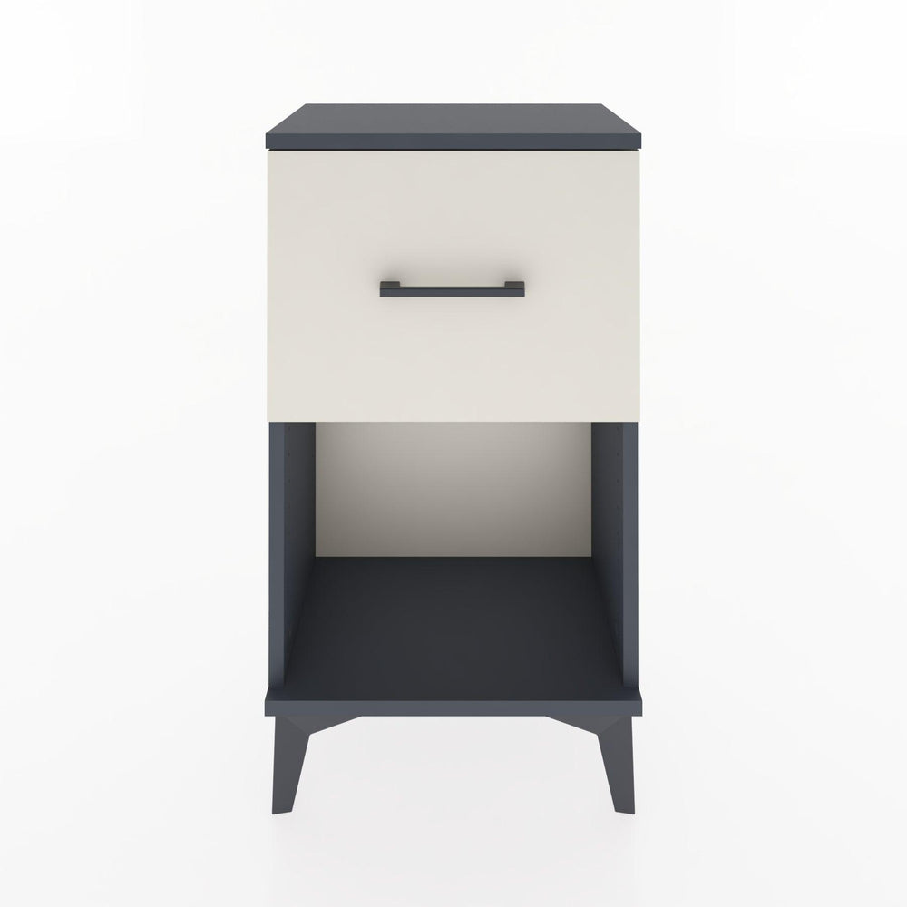 Woodntry Modüler Komodin Tek Çekmece ve Raflı V1 44x30x68 cm Antrasit - Woodntry