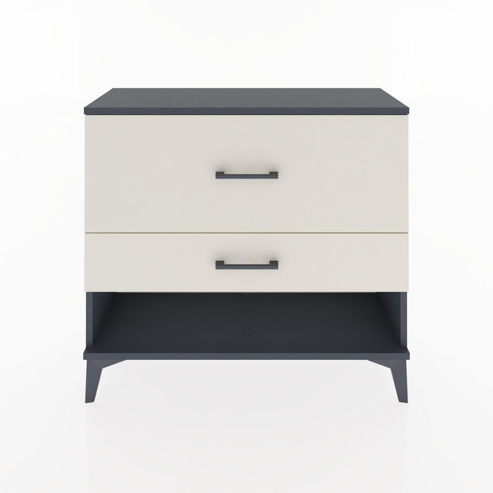 Woodntry Modüler Şifonyer İki Çekmeceli V5 88x30x68 cm Antrasit - Woodntry