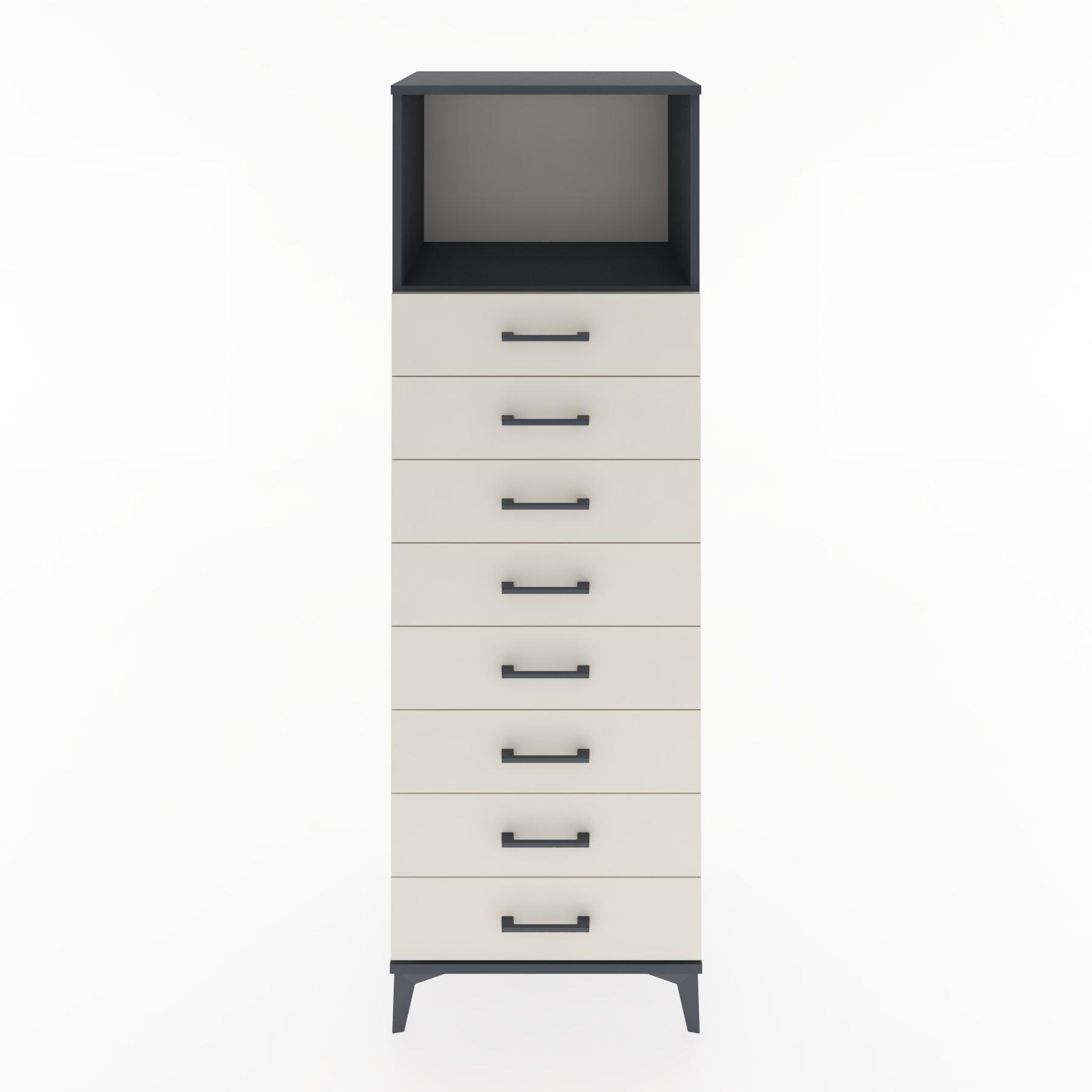 Woodntry Modular Cabinet Anthracite 60x44x170 cm with Drawers and Shelves CR32-2