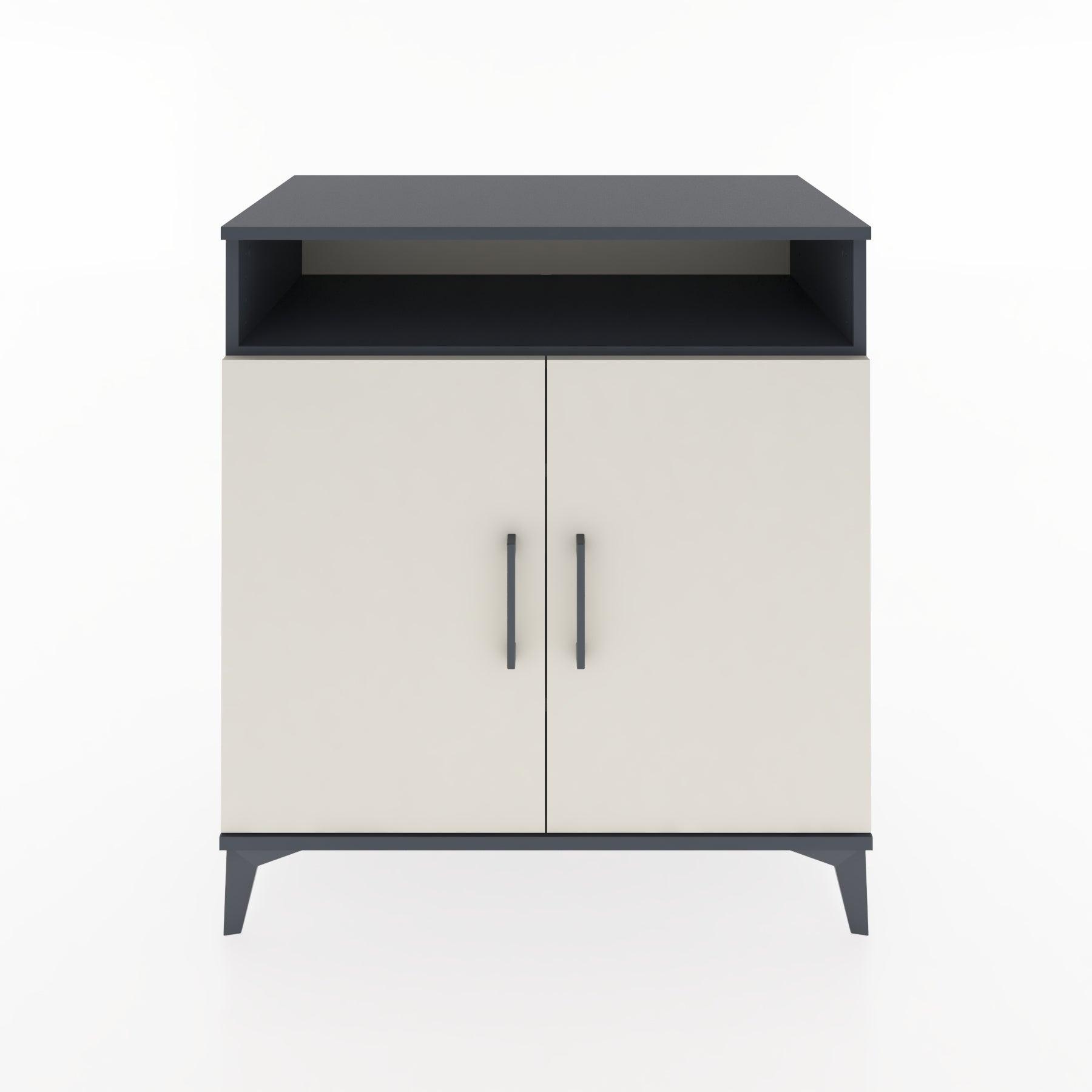 Woodntry Modular Dresser Anthracite 88x44x84 cm with Cover and Shelf KR83-2