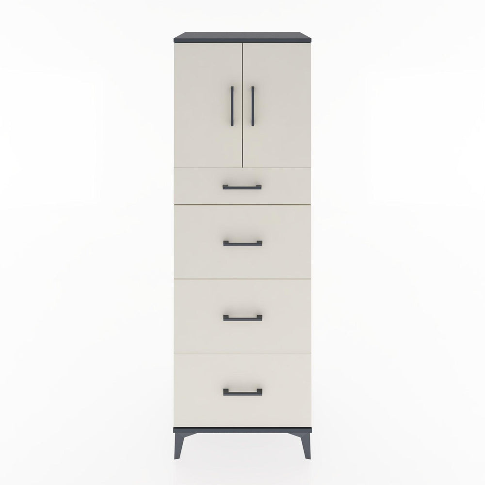 Woodntry Modular Cabinet Anthracite 60x44x170 cm with Doors and Drawers KC23-2