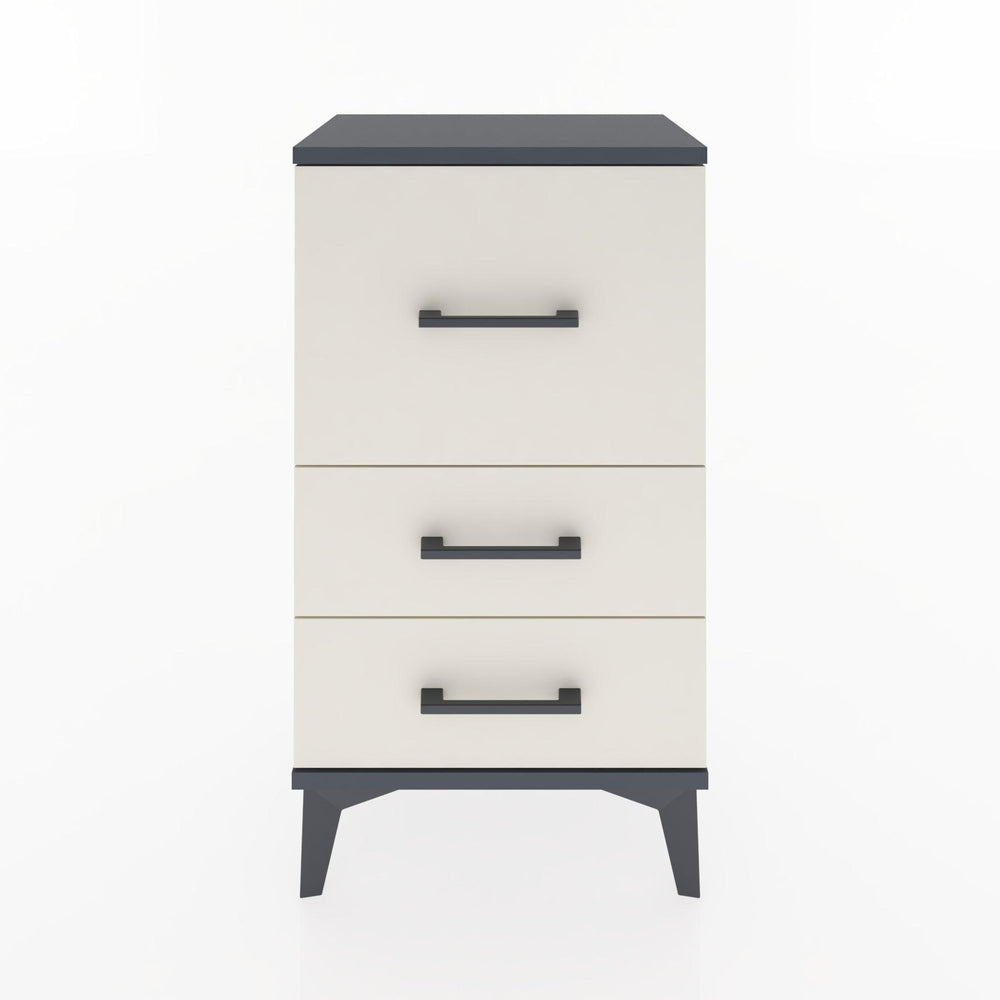 Woodntry Modüler Komodin Üç Çekmeceli V1 44x30x68 cm Antrasit - Woodntry