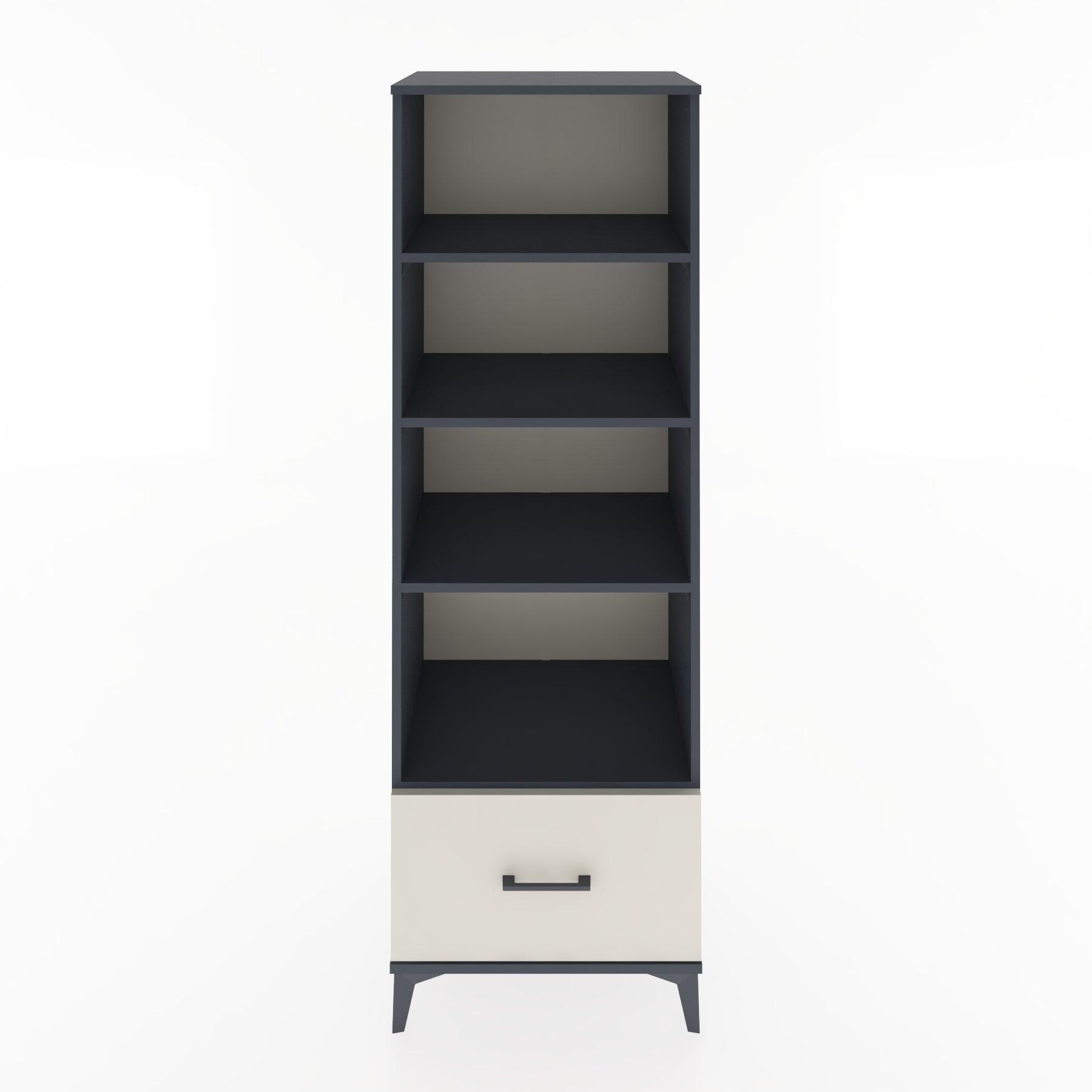 Woodntry Modular Cabinet Anthracite 60x44x170 cm with Drawers and Shelves CR44-2